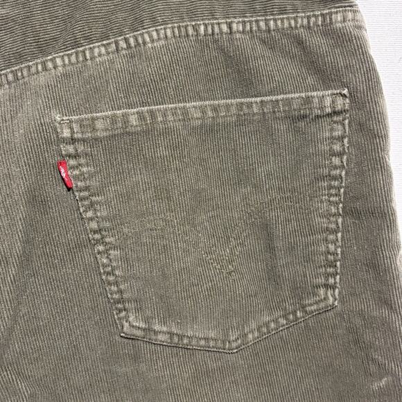 Levi’s 567 Corduroy Pants Mens 38x30 Baggy Low Loose Boot Brown Y2K Wide Leg VTG - Picture 12 of 15